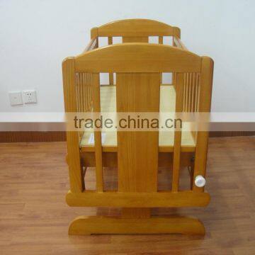 Baby Glider Crib / Wooden Nursery Bedroom Baby Glidering Crib photo-2