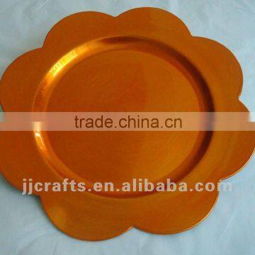 33cm plastic charger plate