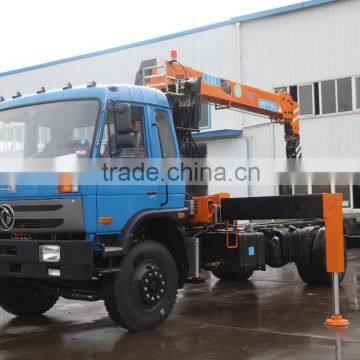 8 Ton at 2.5m, Truck Mounted Crane, SQ8S4, Best Telescoping Boom Truck Mounted Crane 8 Ton.