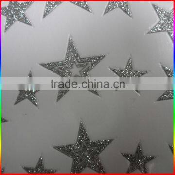 Silver Stars Glitter Powder Stickers photo-2