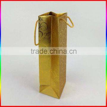 High Quality Champagne Gold Paper Bag Package photo-2
