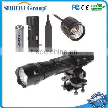 1000lm high power xml t6 3.7v rechargeable led flashlight