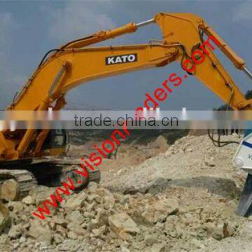 zx27u Excavator mounted hydraulic sheet pile driver vibro hammer for concrete piles