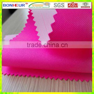 hi-viz twill fabric for shirts poly pu coating WR(TP150)