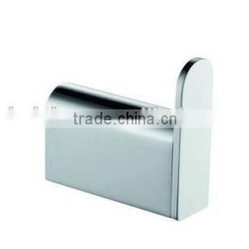 South Armerica elegant stylish bathroom accessories wall fitting chrome plating solid brass single robe hook