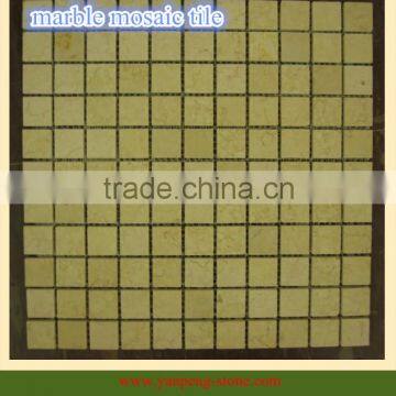 Yellow marble stone mosaic tiles