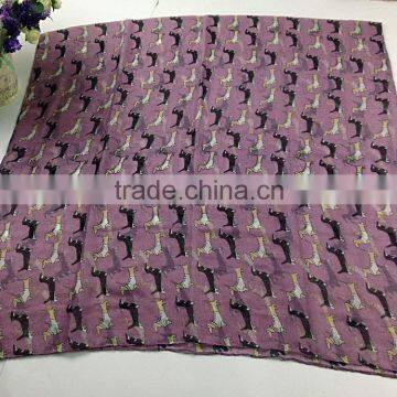 Fashion Ladies Polyester Print Dog Shawls China Wholesale Accessories photo-2