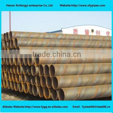 spiral welded pipe/3PE balck coating/Q235/L245/L360