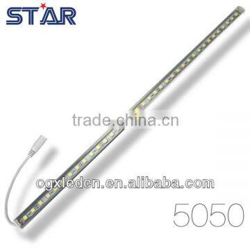 Aluminum LED Leisten strip DC12V 14.4W/M Transparent cover White