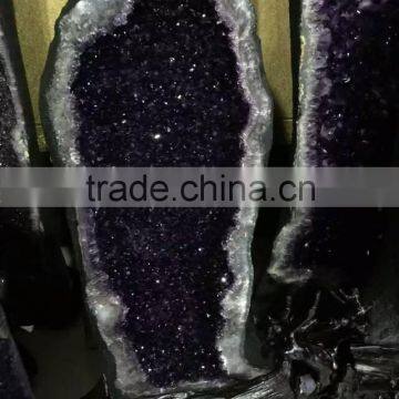 Nature fantastic dark color amethyst geode for sale