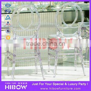 KD design new styles clear resin phoenix chair for party