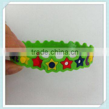 custom high quality kids rubber bracelet for gifts