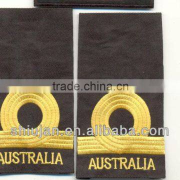 metallic thread embroidery epaulettes