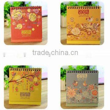 Hot Sale Desktop Perpetual Calendar/2016 Custom Paper Desk Calendar