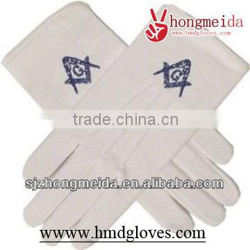 white parade inspection cotton polyester glove