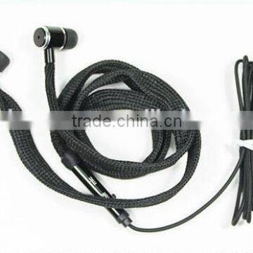 2016 Quality Bass waterproof headset metal ear with wheat new shoelace headset