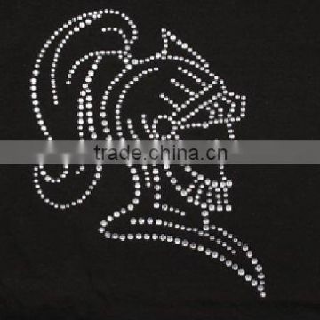 Beautifil rhinestone helmet motifs for t-shirt