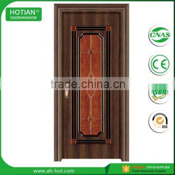 Security Doors Type and Finished Surface Finishing Steel Wooden Door Exterior Front Door