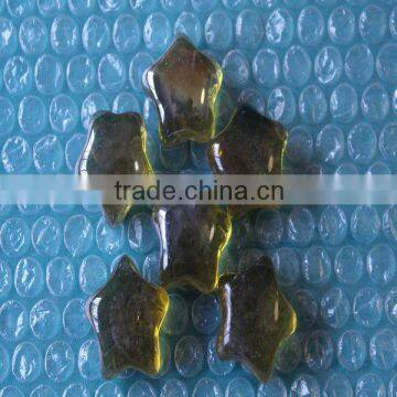 Star Shape Glass Stones,yellow Glass Stones