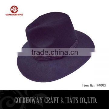 Elegant black felt panama hats for sale