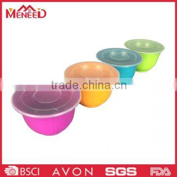 Modern Kitchen Use Multicolor Non-toxic Durable Plastic Microwave Bowl With Lid photo-4