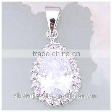 Hot Sale Silver Clear cubic zirconia necklace bridal sets