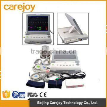 12 inch Multi parameter FHR TOCO FM Fetal Monitor NST CTG detecting fetus fetal movement Single Twins optional