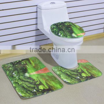 Custom Bathroom Mat, PVC Backing Anti-Slip Mat, Washable Clean Mat