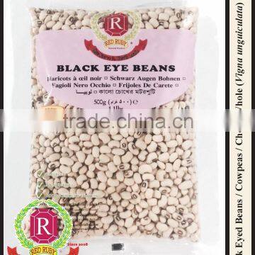 Black Eyed Beans / Cowpeas / Chora Whole / Vigna unguiculata ( Red Ruby Brand )