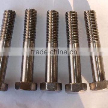 partial thread hex Bolt stainless steel c276