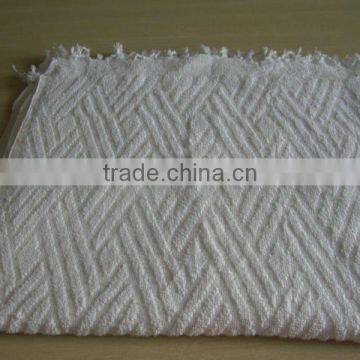 100% polyester white bleached disposable Hajj Towel for pilgrimage