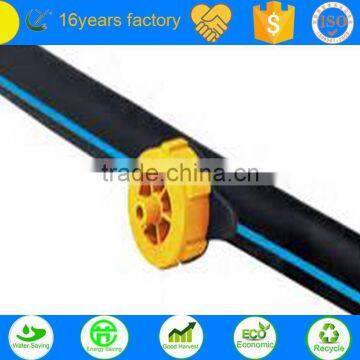 Drip irrigation pipe with dripper on line for garden