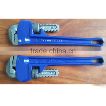 Adjustable heavy duty Pipe Wrench spanner with drop forged