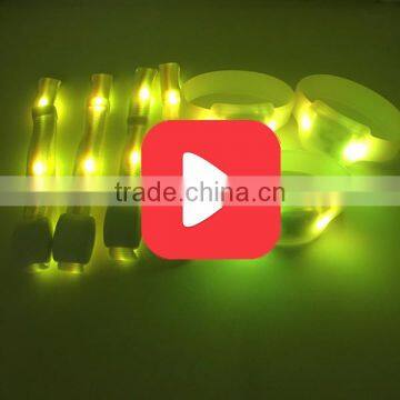 Remote Controlled Silicone RFID LED Bracelet