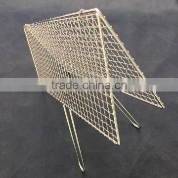 barbeque bbq wire grill clamp/non stick stainless steel BBQ grill mesh/rectangle BBQ cooking wire net