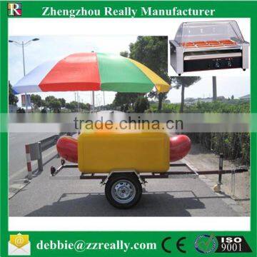colorful fast food trailer with awning for sale