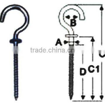 C shape hook screws with washer(rigging hardware)