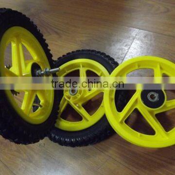 pneumatic plastic bicycle wheel 12 inch