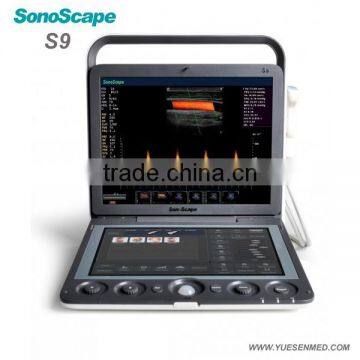 trolley mobile color doppler SonoScape S9 ultrasound machine for sale