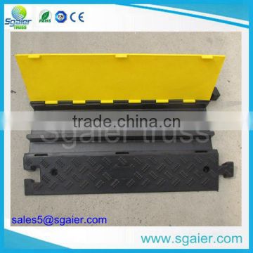 Black & Yellow Portable Rubber Road Speed Bump