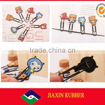 OEM cute promotional silicone plastic plastic bookmark covers