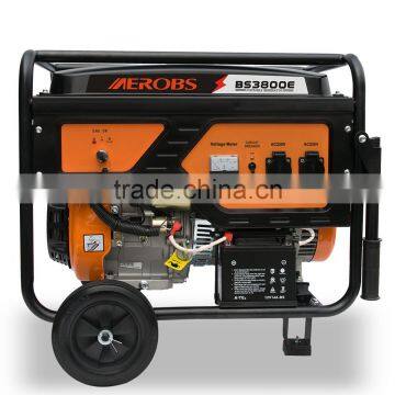 BSGE3800E Knife model HOT SALE 3.2kw AC Single Gasoline Generator with ISO9001 CE