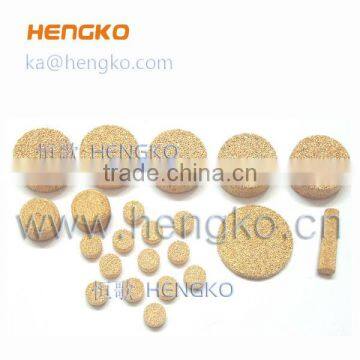 Micron sintered brass bronze powder Oil Filter Disc