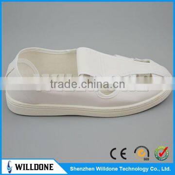HOT!!! White Leather ESD Shoes, 4-Hole Antistatic Shoes photo-4