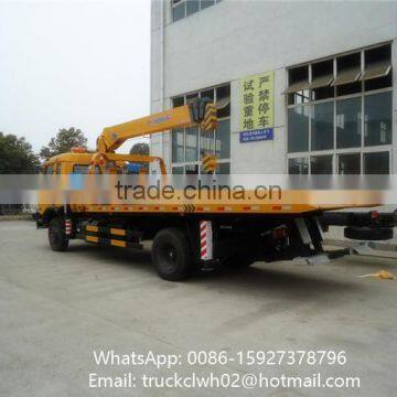 5-8 Ton Hydraulic Engine Crane Mounted On Road Wrecker Truck photo-4