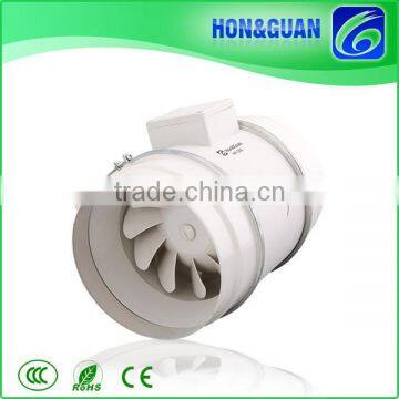 Hon&Guan 8Inch 840CMH Airflow Mixed Flow Inline Duct Fan for Basement