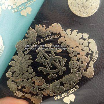 Customize Brand Logo 3M Self Adhesive Metallic Sticker photo-5