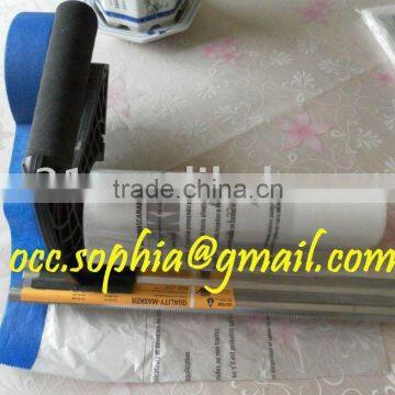 pre-folded HDPE masking film