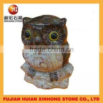 Lovely White Marble Dog Stone Craft Table Decoration photo-6