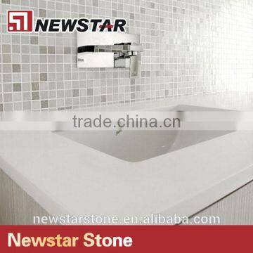 Cut-To-Size Stone Form and Artificial Stone Type White Quartz Stone photo-2